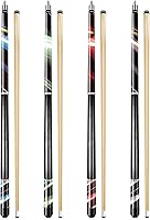 Vista 1 de Wakefa 58 inch Pool Sticks Set of 4, 13mm Tip Pool Cues Billiard Cue Sticks for House Bar, Maple Wood Pool Table Sticks with 2 Chalk for