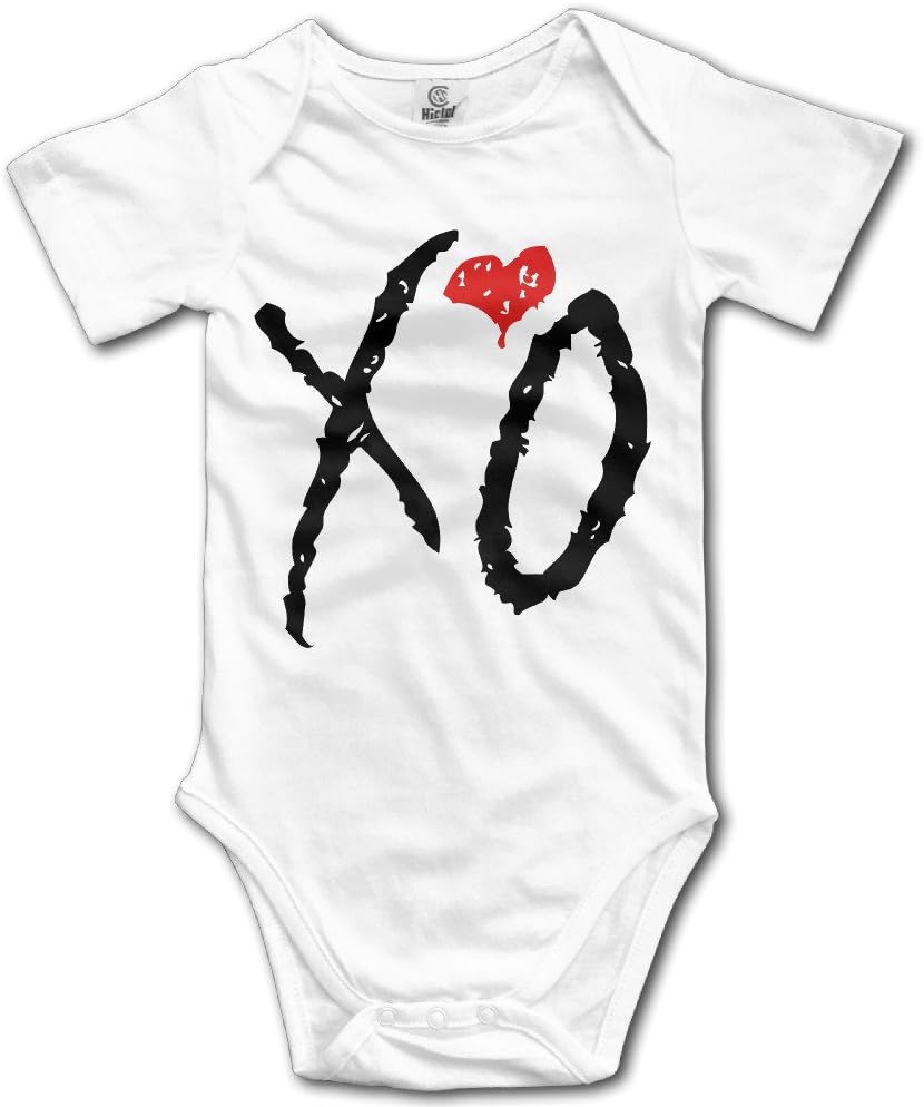 The Weeknd X Drake Xo OVO Baby Bodysuits White