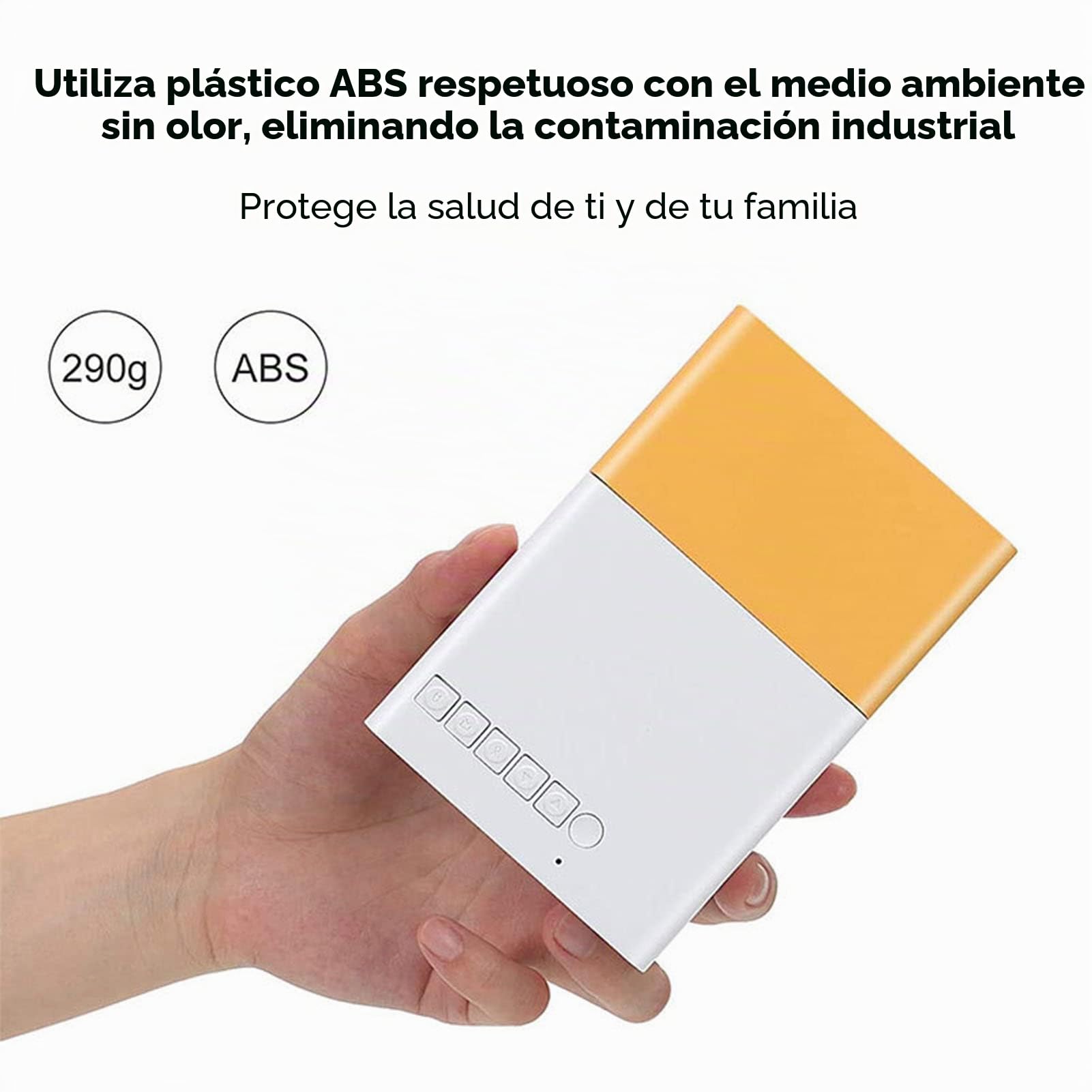 Mini Proyector Portátil 1920x1080 HD para Cine en Casa, iOS, Android, PS5, con Interfaces USB y Control Remoto