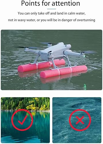 Miniatura 2 de Kit de equipo de aterrizaje de agua soporte extensor para dji mini 3 Pro barra flotante de patas de aterrizaje accesorios de dron soporte flotante
