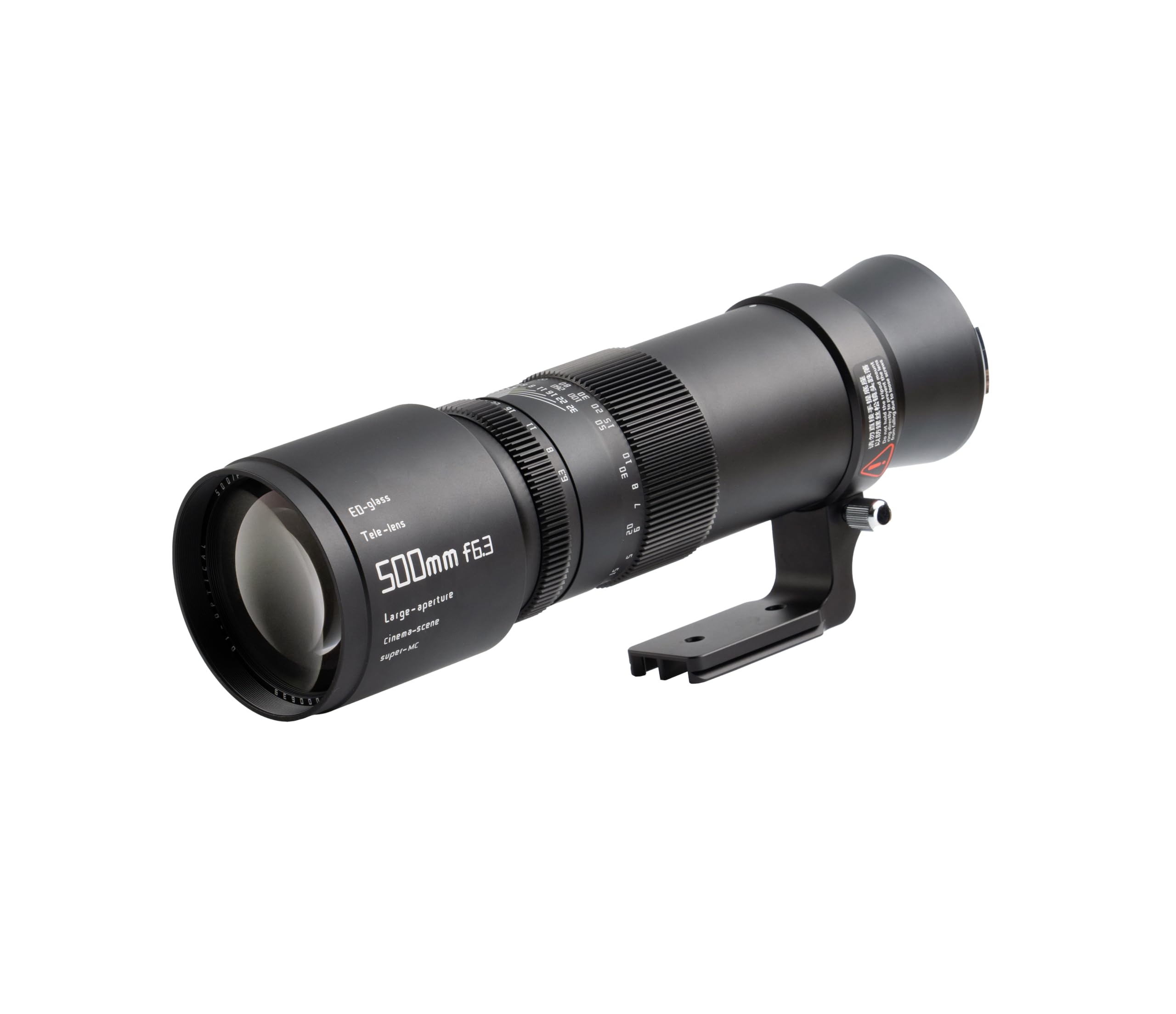 TTArtisan 500mm F6.3 Metal Bodied Telephoto Lens Compatible with GFX Mount - Black