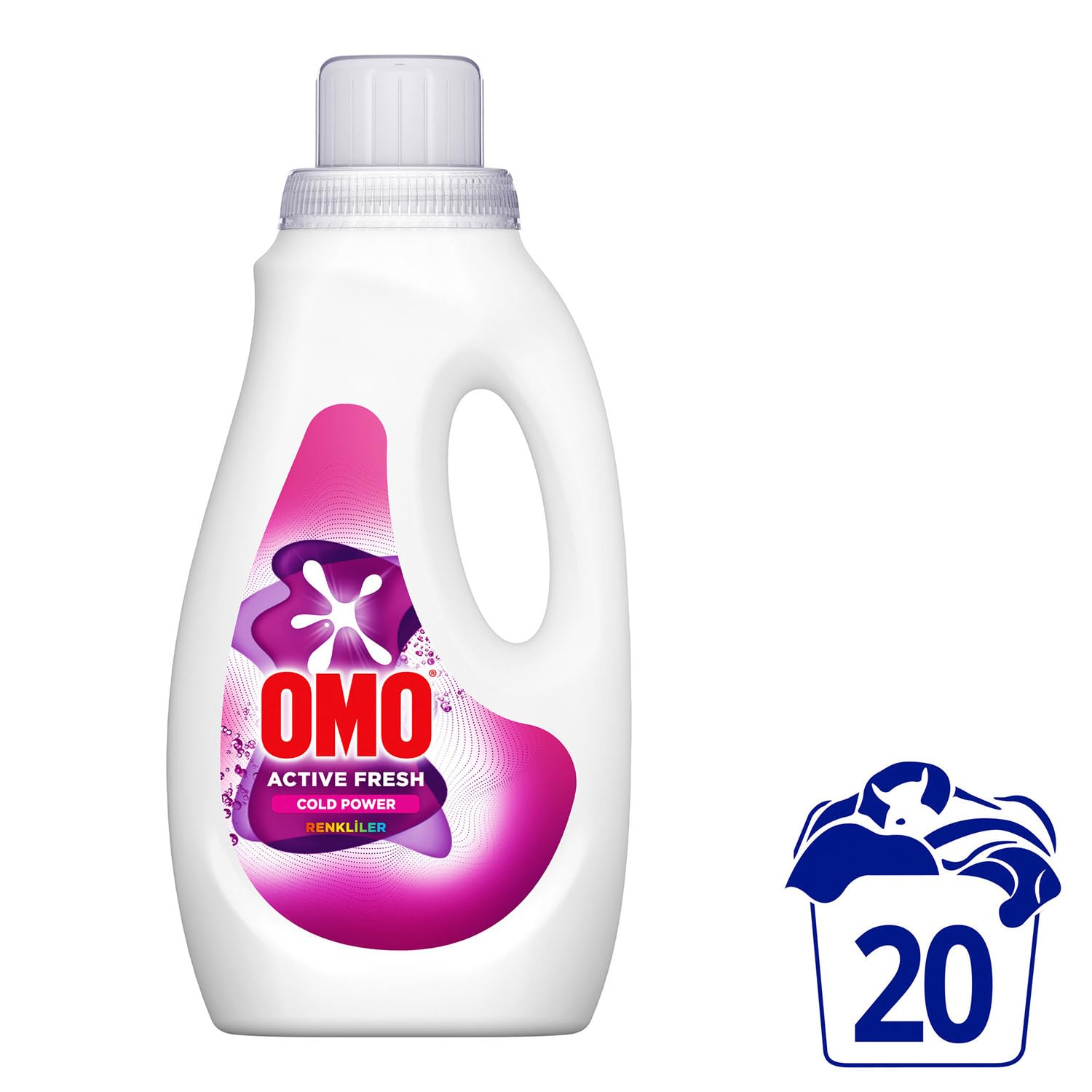 Omo Active Fresh Cold Power Renkliler Sıvı Deterjan 1000 ml