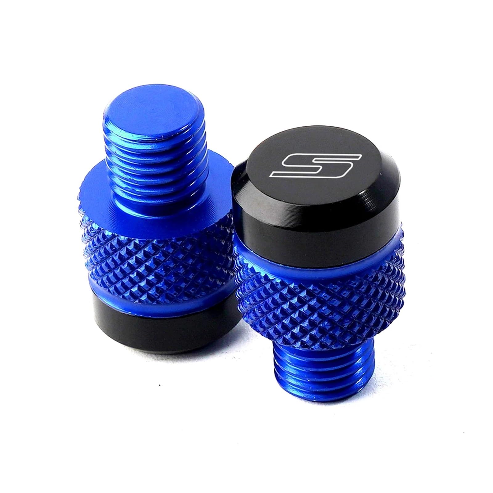 Compatibile con GSXS 750 GSX-S 750 GSX S750 GSXS 1000 GSXS125 150 950 CNC Moto Specchietto retrovisore Foro Tappo Vite Bulloni Tappi di copertura(Blue)