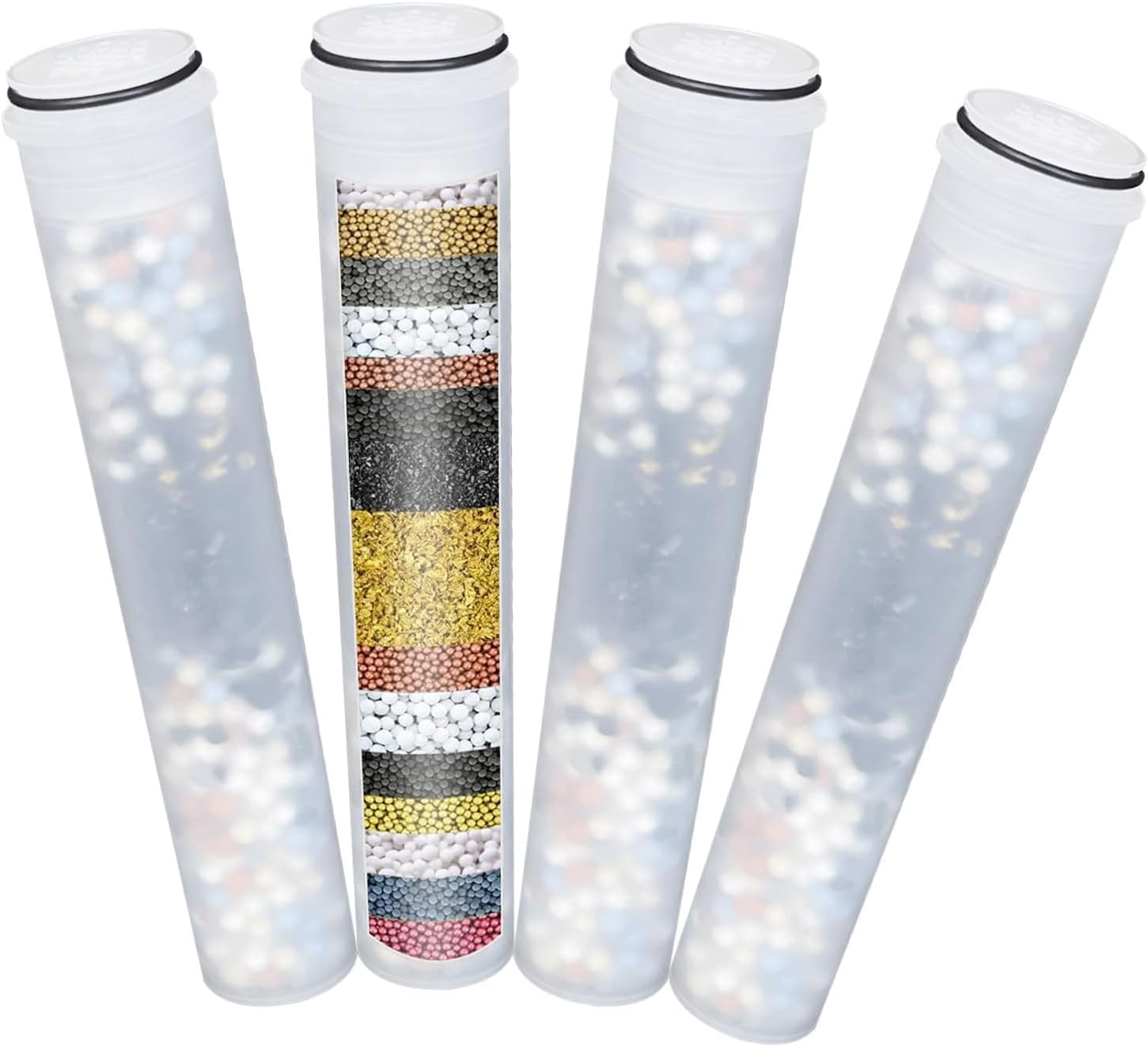 Replacement Shower Filter Cartridge Compatible With MakeFit SSJ731,SW9730 Filtered Shower head for Hard Water Reduce Chlorine and Harmful Substances (4-Pack)