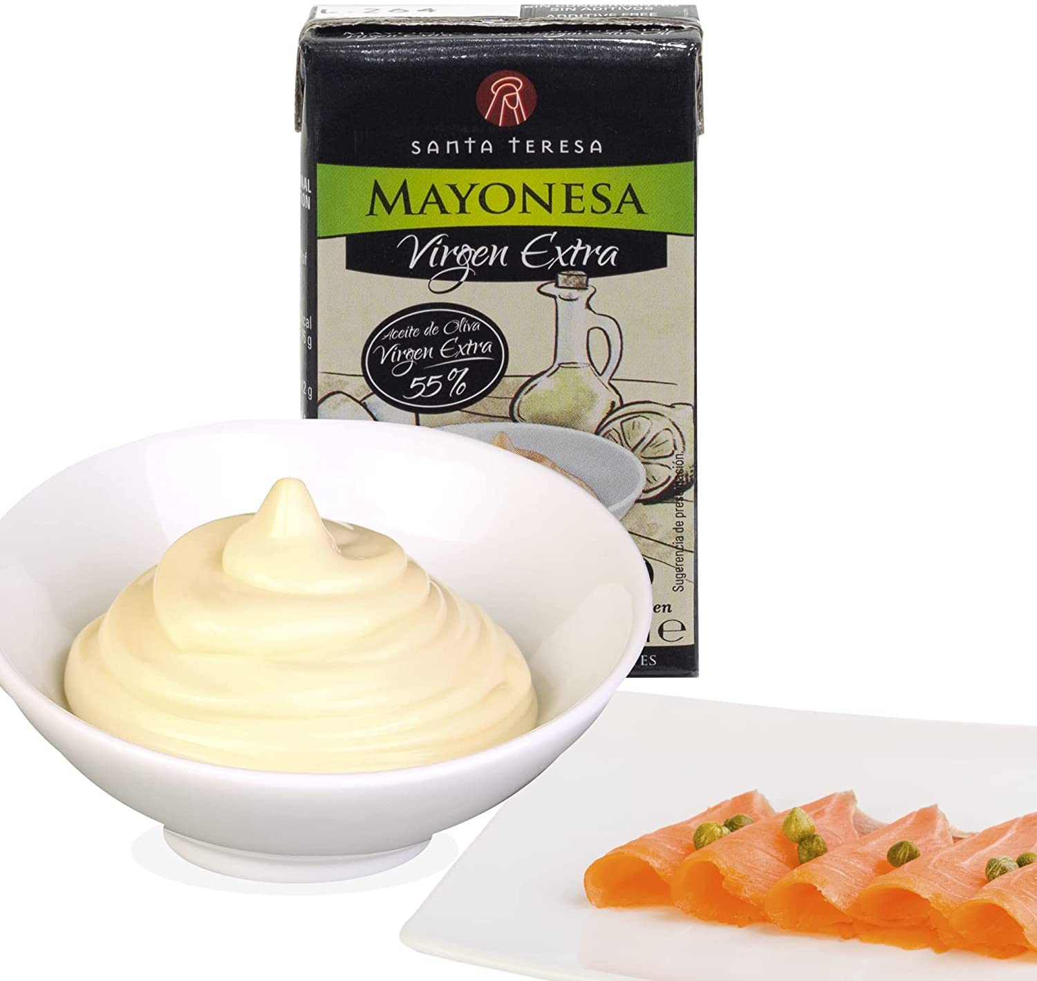 Santa Teresa - Pack 6- Mayonesa Con Aceite Virgen Extra Elaborada Con Ingredientes Naturales Sin Conservantes Ni Aditivos. 6 unds