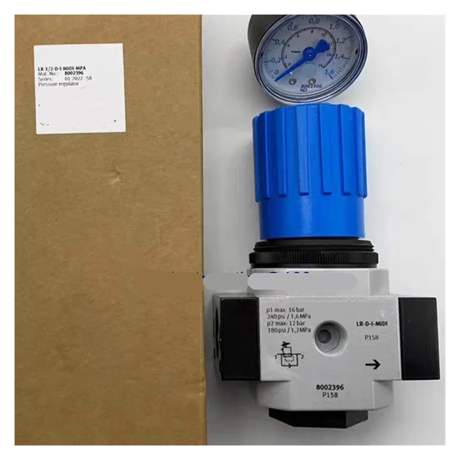 CLEUFWKO 1PCS Pressure Reducing Valve LR-1/2-D-I-MIDI-MPA 8002396