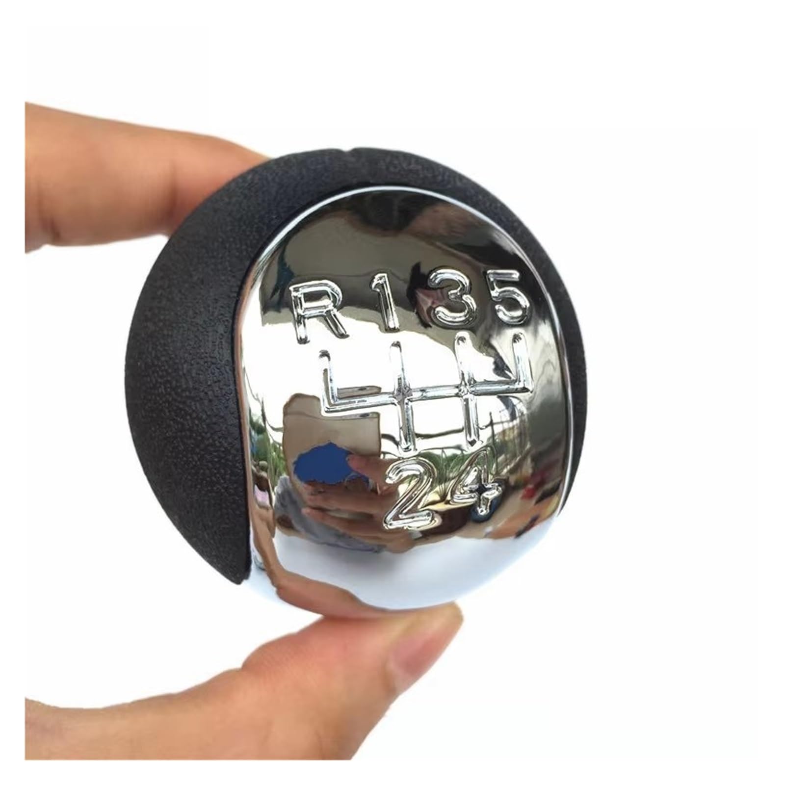 OUVECR Car Shift Gear Knob Handle for Opel for Vectra C 2002 2003 2004 2005 5/6 Speed Manual Car Gear Shift Knob Gaiter Boot Cover Gear Shift Cover(Gear Knob R123456)