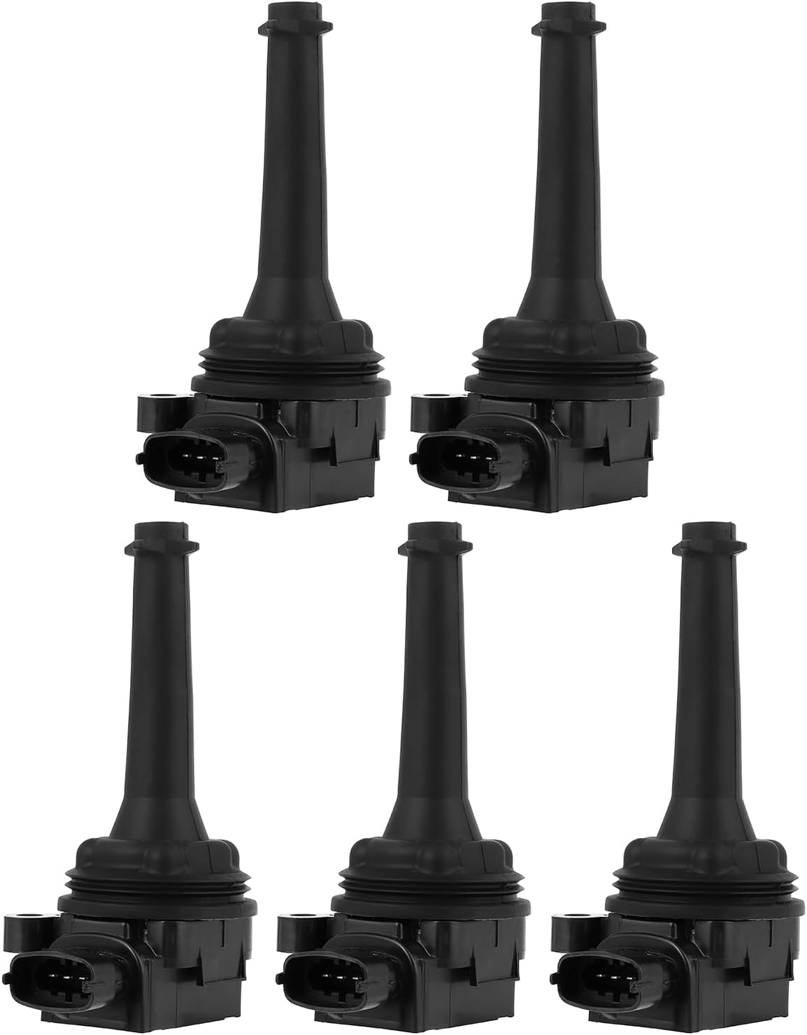 cciyu 5Pcs New Ignition Coil Coils UF341 C1258 Replacement fit for Volvo C70 S60 S70 S80 V70 XC70 XC90 L5 2.3L 2.4L 2.5L C1258 UF341 5C1320