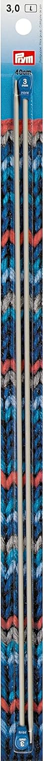 Prym 16" Single Point Aluminum Knitting Needles, 3mm