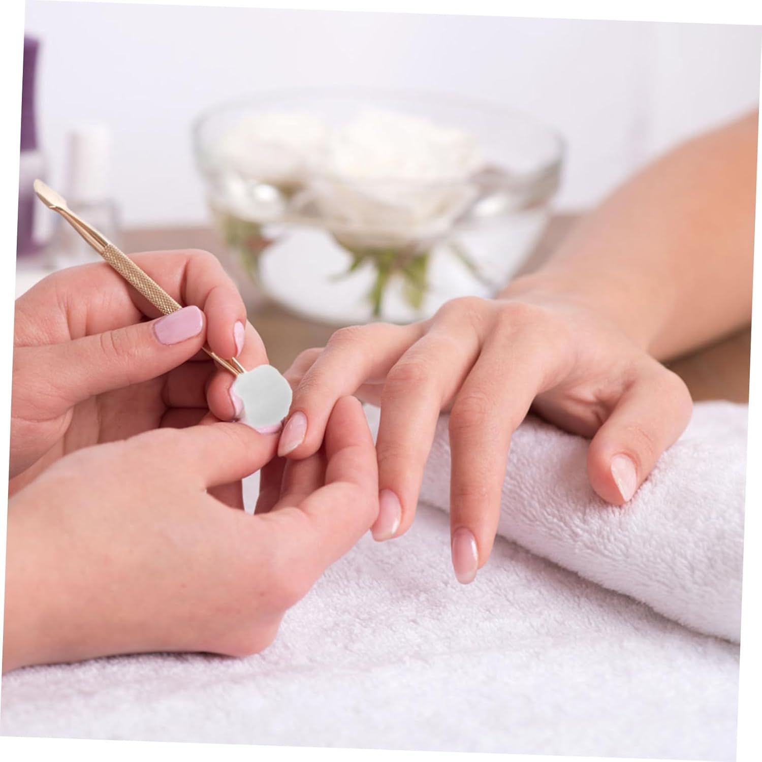 BESTYASH 2pcs Cotton for Makeup Removal and Daily Cleaning Soft Absorbent Pack for Home Travel and for Nail Polish Removal