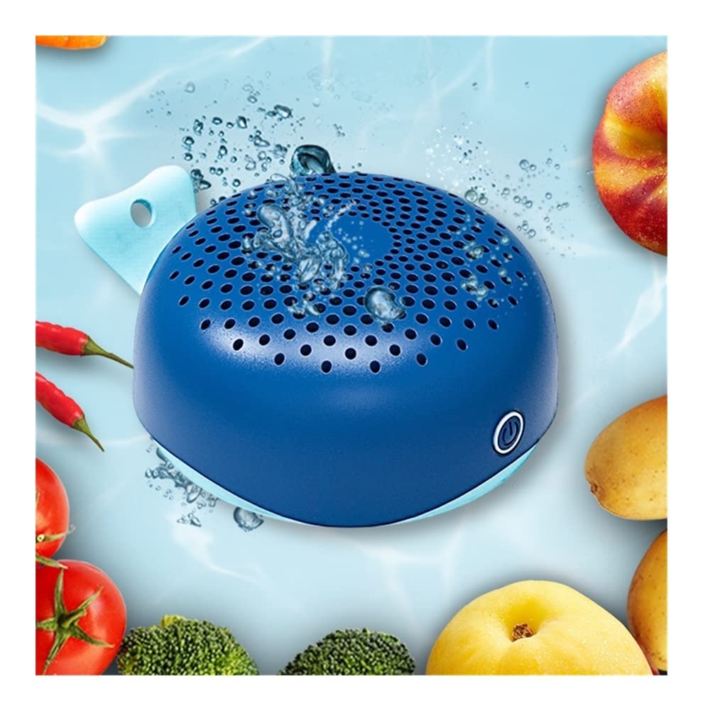 SamnuerlyFruit and Vegetable Wash Veggie Wash,Small Whale Fruit and Vegetable Washing Machine, USB Rechargeable Household Food Purifier, Portable Dishwasher Easy to Operate