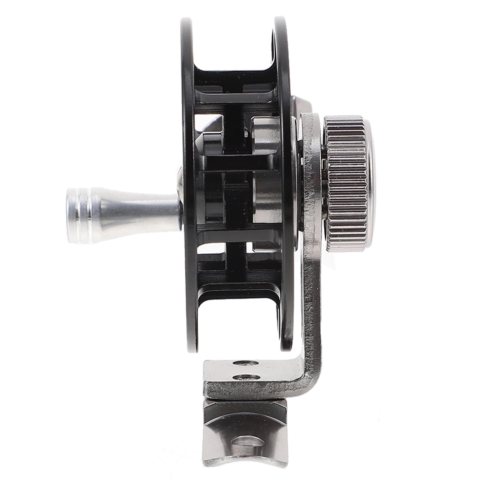 TOYANDONA Professional Full Metal Ice Fishing Reel L50 Black