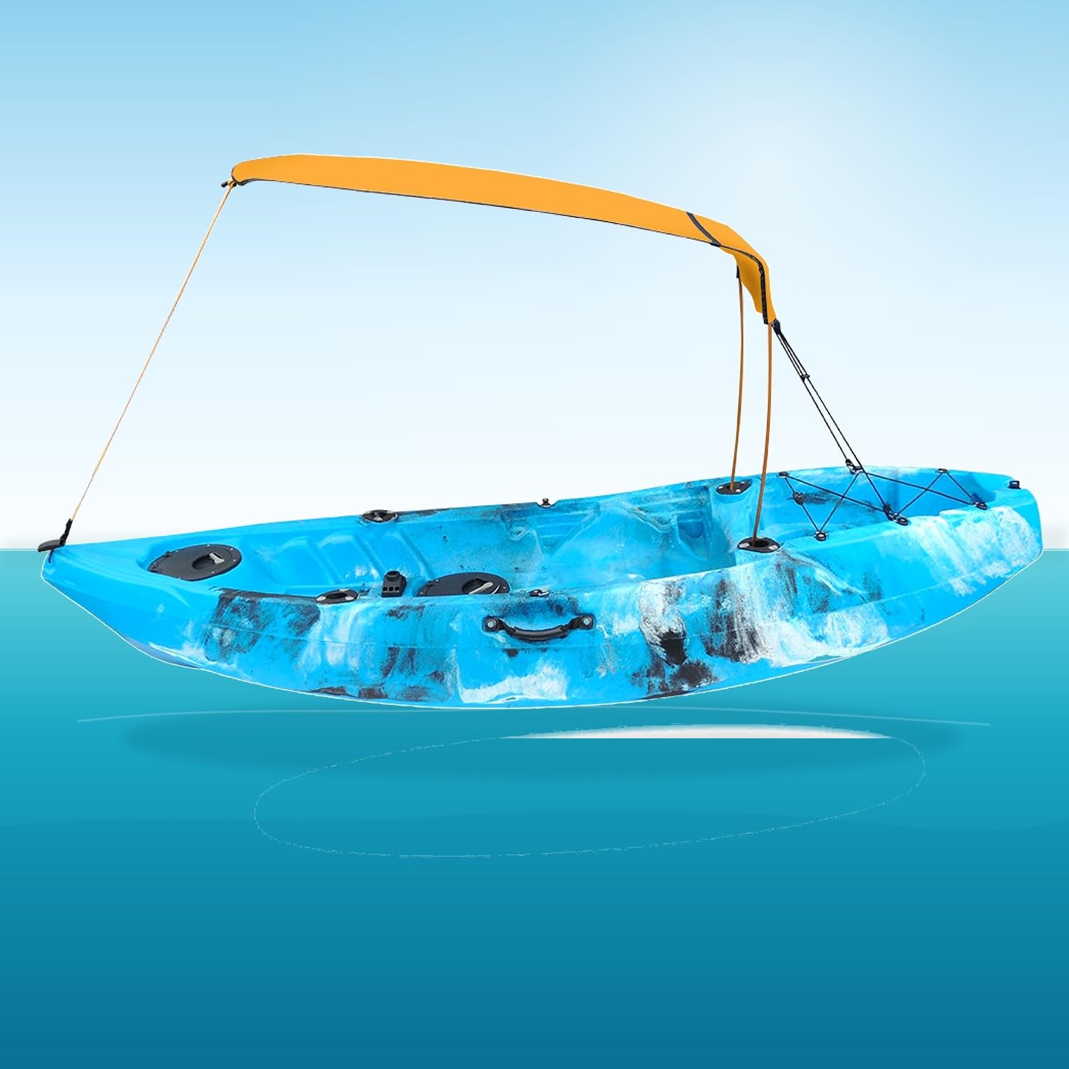 Bimini di Prua con Tendalino Tendas per Barca,Tendalino pers Barca,Estensione Tendalinos a T,Impermeabile,Resistenza allo Strappo,per Yachts,motoscafi e Barche da Pesca