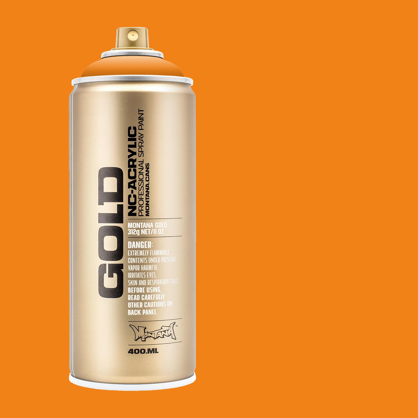 Montana Cans 284250 puszka sprayu złota, Gld400, 2050, 400 ml, Orangina
