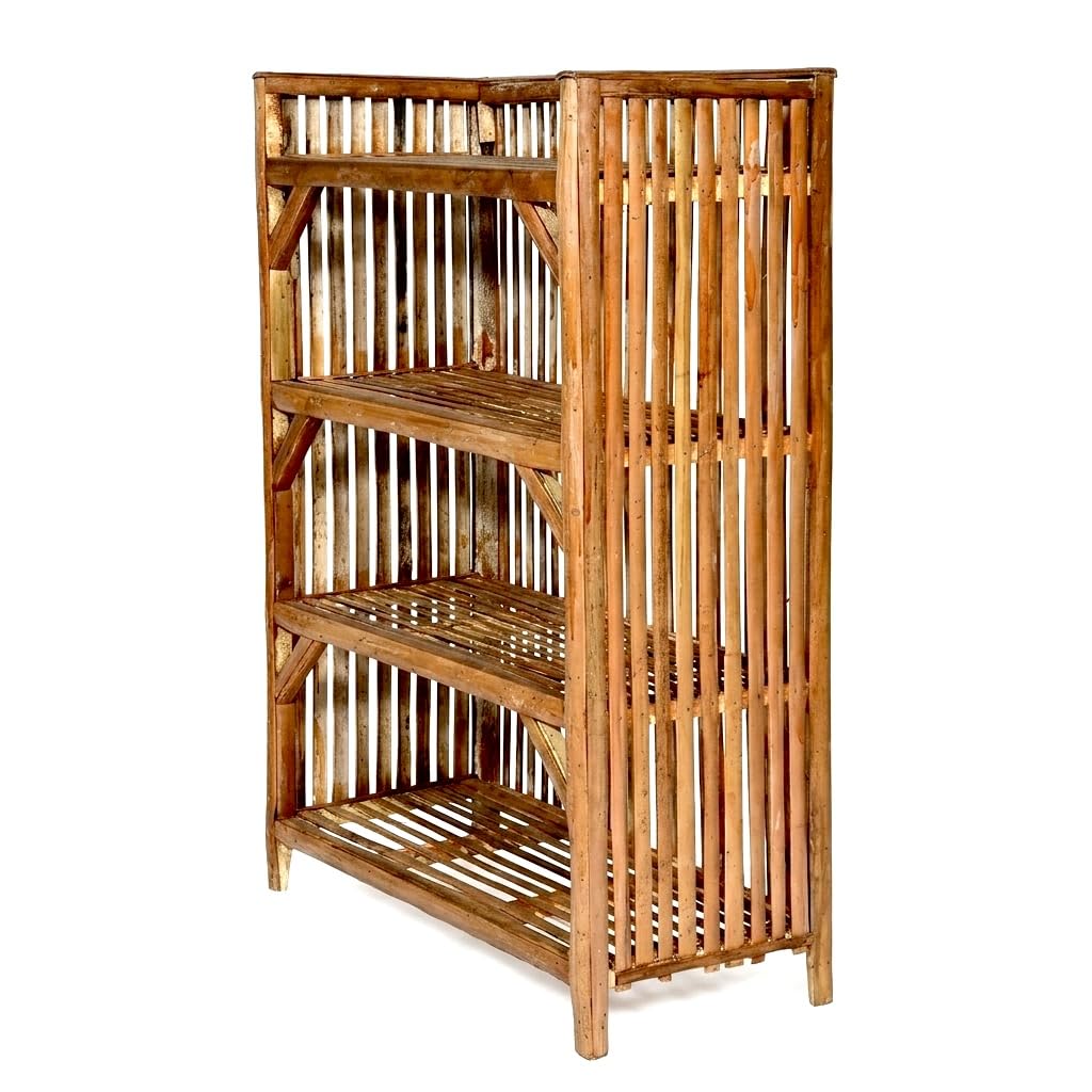 Natural Bamboo Shoe Rack Stand for Home, Multi-Tier Foldable Footwear Organiser Shelf, Heavy-Duty Chappal Stand for Entryway, Living Room & Balcony⁠-image-41