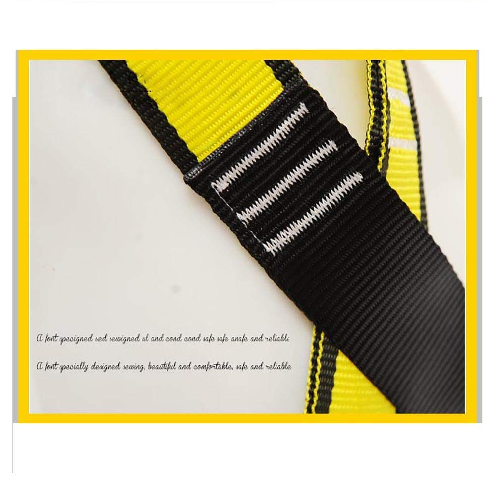 SwaYve Kit de Protección Contra Caídas de Arnés de Seguridad, Arneses de Cuerpo Completo con Hebilla de Pecho de Conexión Rápida, con Anillo en D Trasero, Patas Pasantes, para Trabajar en Escalada en