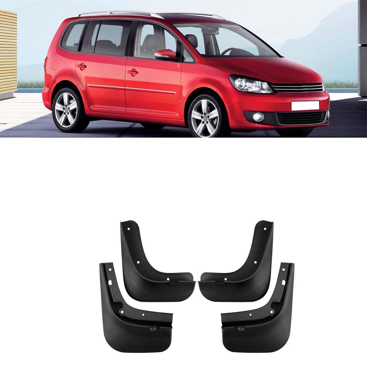 Car mud flaps,Compatible with VW Touran 2011-2015,Car exterior accessories