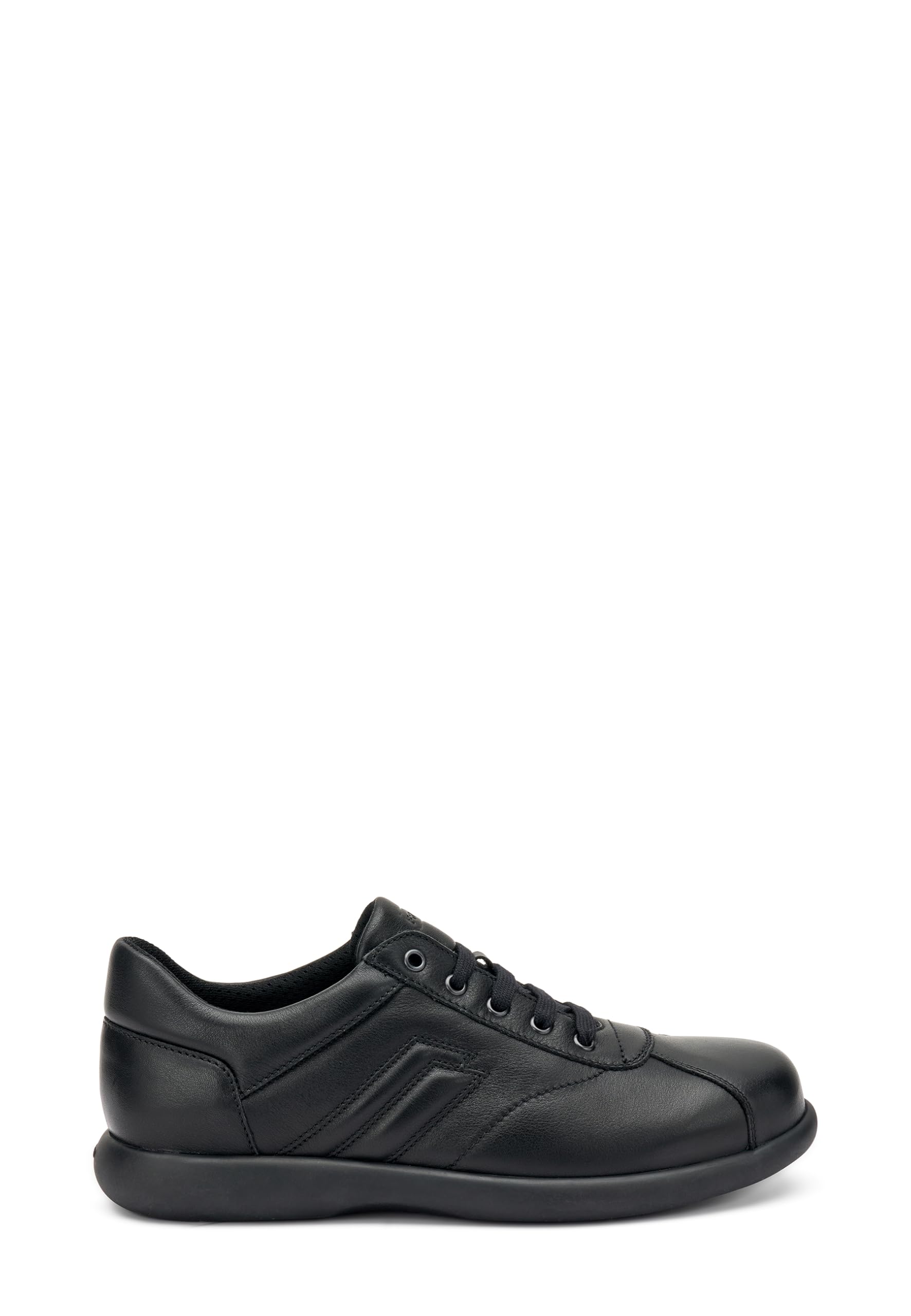 Pediconfort Sneakers Donna In Pelle Con Zip E Suola Rimovibile - Scarpe Da Ginnastica Comode - Nero, Taglia 36 EU