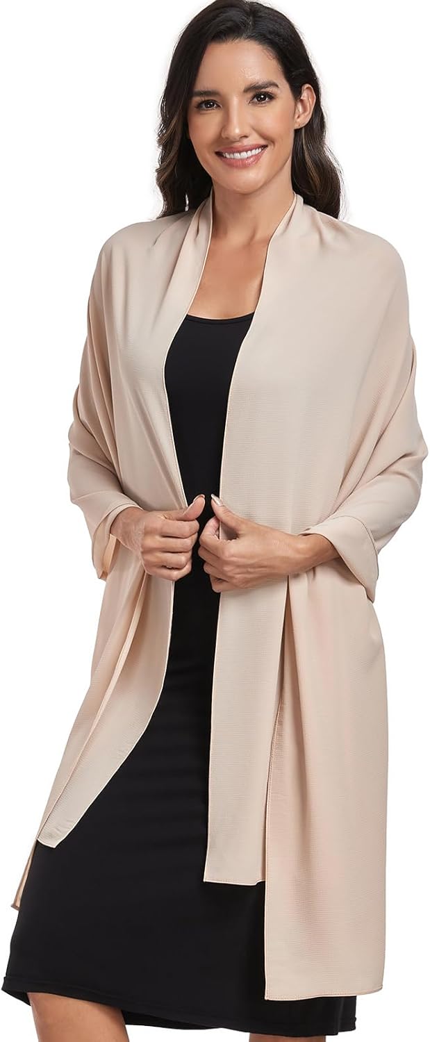 Chiffon Shawl and Wraps for Women Warm Scarves Wedding Evening Bridal Scarfs Pashmina Shawls - Image 3