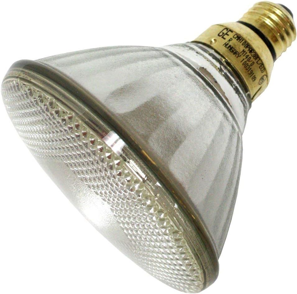 GE Lighting 45681 PAR38 Ceramic Metal Halide Lamp 100 Watt E26 Medium Base 6500 Lumens 81 CRI 3000K Ecolux ConstantColor CMH