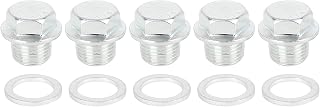 X AUTOHAUX 5 Sets M16x1.5mm Engine Oil Pan Bolt Drain Plug Thread | Oil Drain Plug Thread Repair, with Gasket, for Car