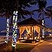 IMAGE 8 Modes Solar Rope Lights Outdoor String Lights 78.7 Feet 20M Waterproof 200LED for Indoor Outdoor Garden Party Patio Lawn Decor Multi Color