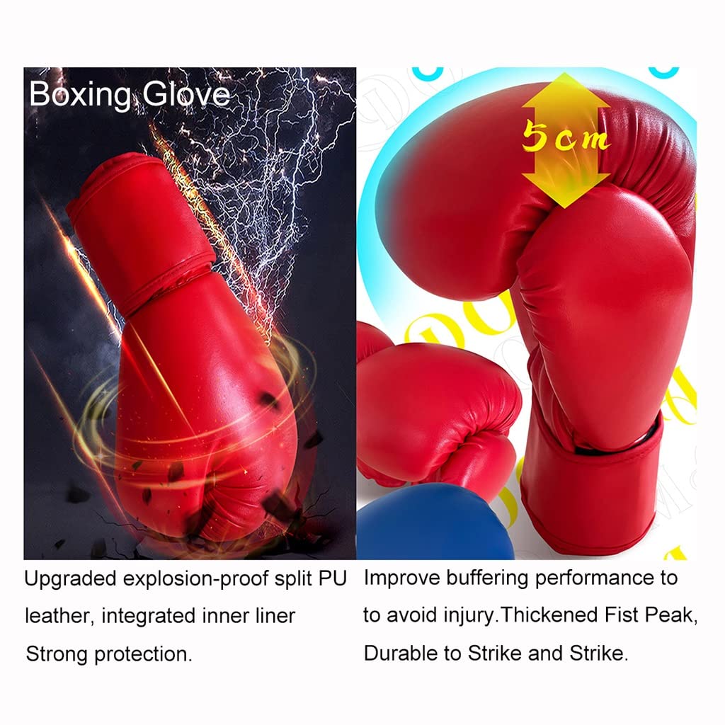 Protezioni per Arti Marziali Attrezzature di Protezione di Arti Marziali, Sparring Gear Set, Kickboxing 8pcs Set, con Boxing Kick Pads Guanti di Punzonatura Curvi, Guanti da Boxe(Black2)