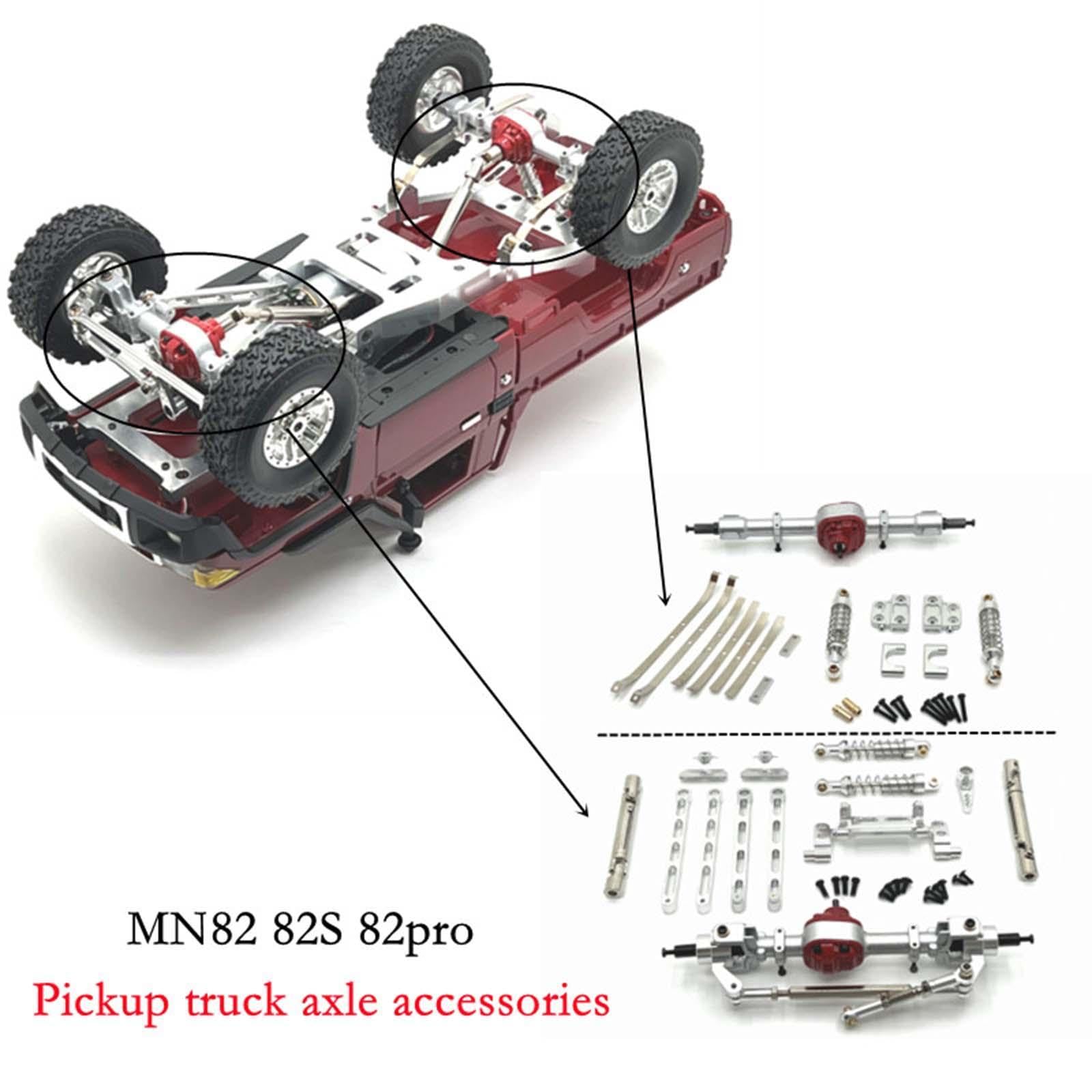 Ricambi per Auto Radiocomandate, Kit di Accessori di Ricambio, Aggiornamento del Telaio, Accessori Installabili Aftermarket per Auto Radiocomandate MN, Argento