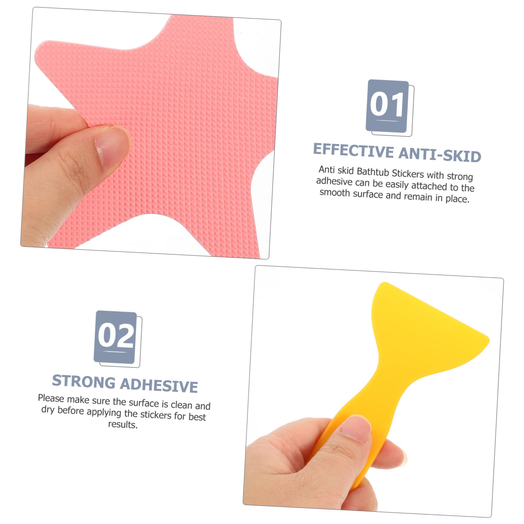 MAGICLULU 4 Sets Badewannenaufkleber Anti-duschaufkleber Für Robuste Anti-rutsch-Streifen Küche Bad Pool