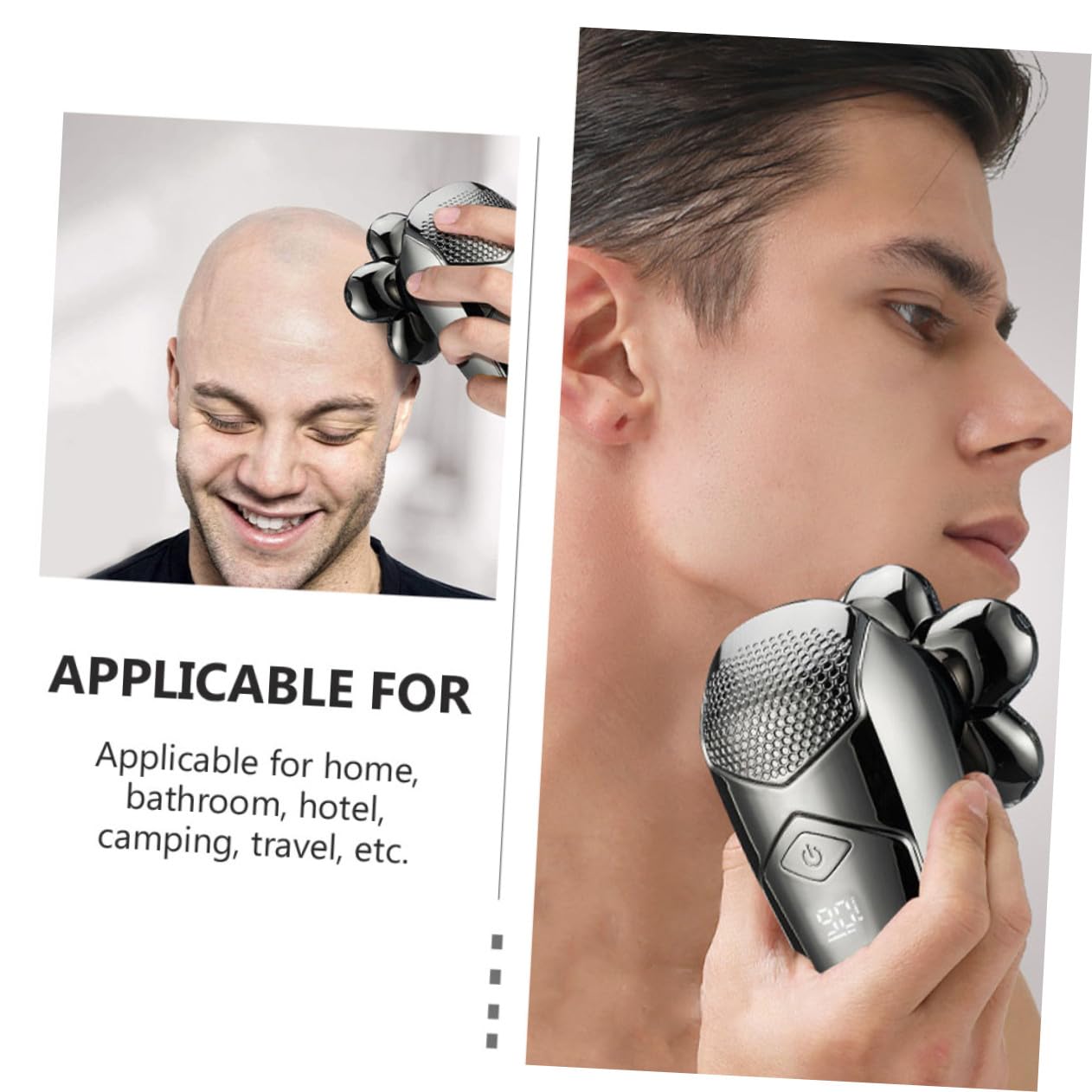 PLAFOPE Rasoio Elettrico Per Sposo Calvo Manscaping Trimmer Per Da Da Viaggio Rasatura Del