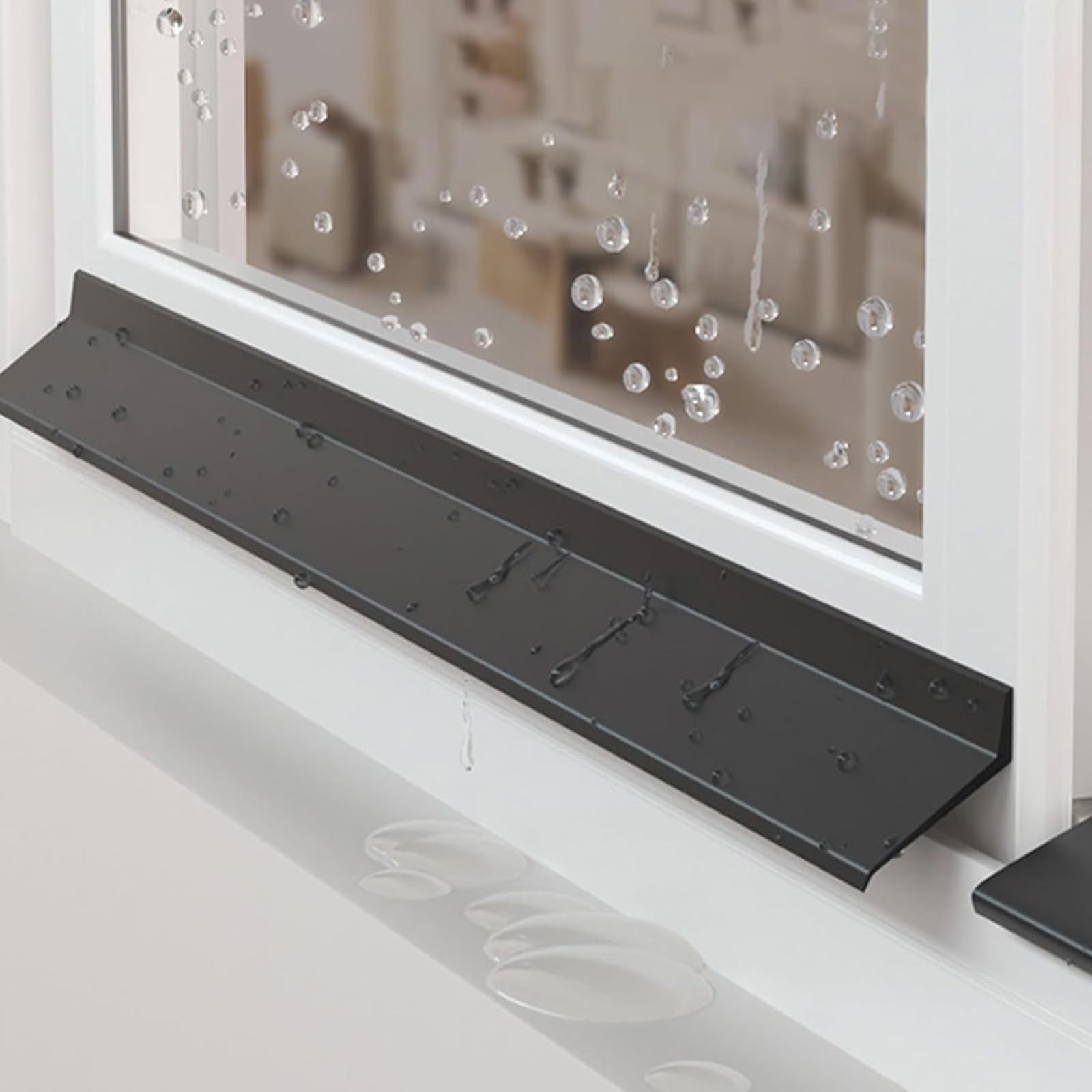 Joint d'étanchéité Autocollant en Caoutchouc pour fenêtre, Bande Isolante Noire pour espaces de 4,5 à 5,5 cm, Longueur de 1 à 5 m, Coupe-Froid pour fenêtres de Maison et de Bureau, permettan