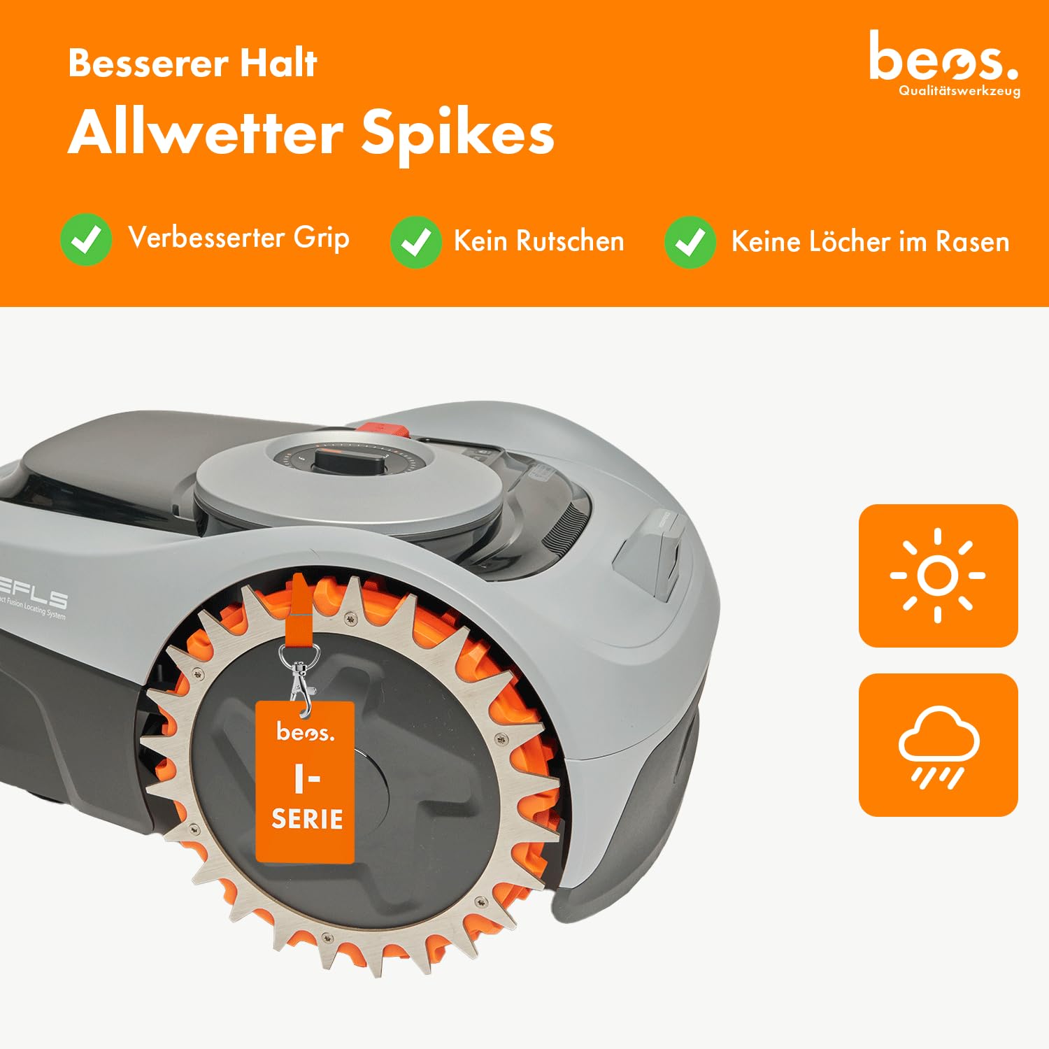 beos Spikes für Mähroboter - Segway Navimow i-Serie