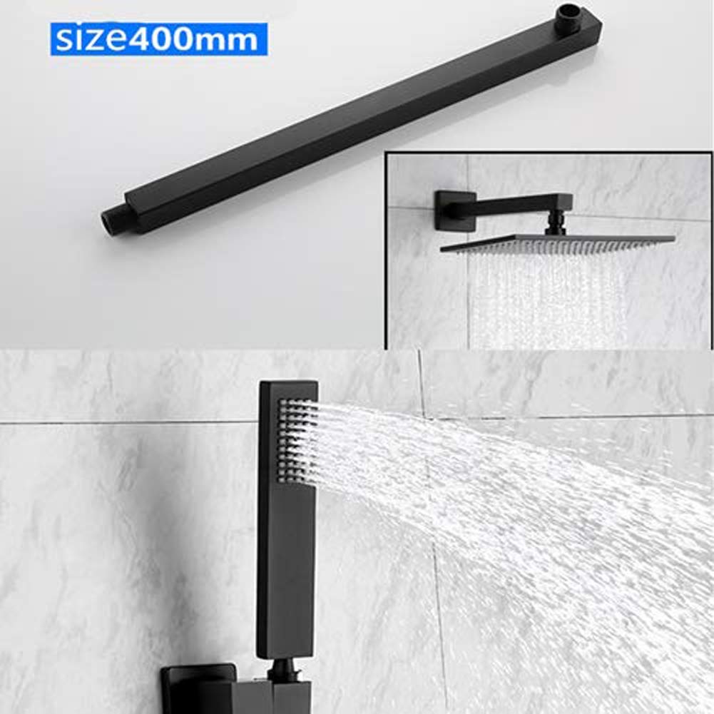 Juego de sistema de grifo de ducha de lluvia negro de 10 pulgadas, sistema de ducha de lluvia negro mate de alta calidad, juego de ducha de lujo
