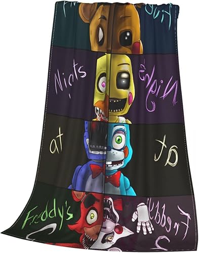 Miniatura 5 de Manta ultrasuave de franela de dibujos animados para sala de estar, sofá o cama para todas las estaciones, 50 x 40 pulgadas