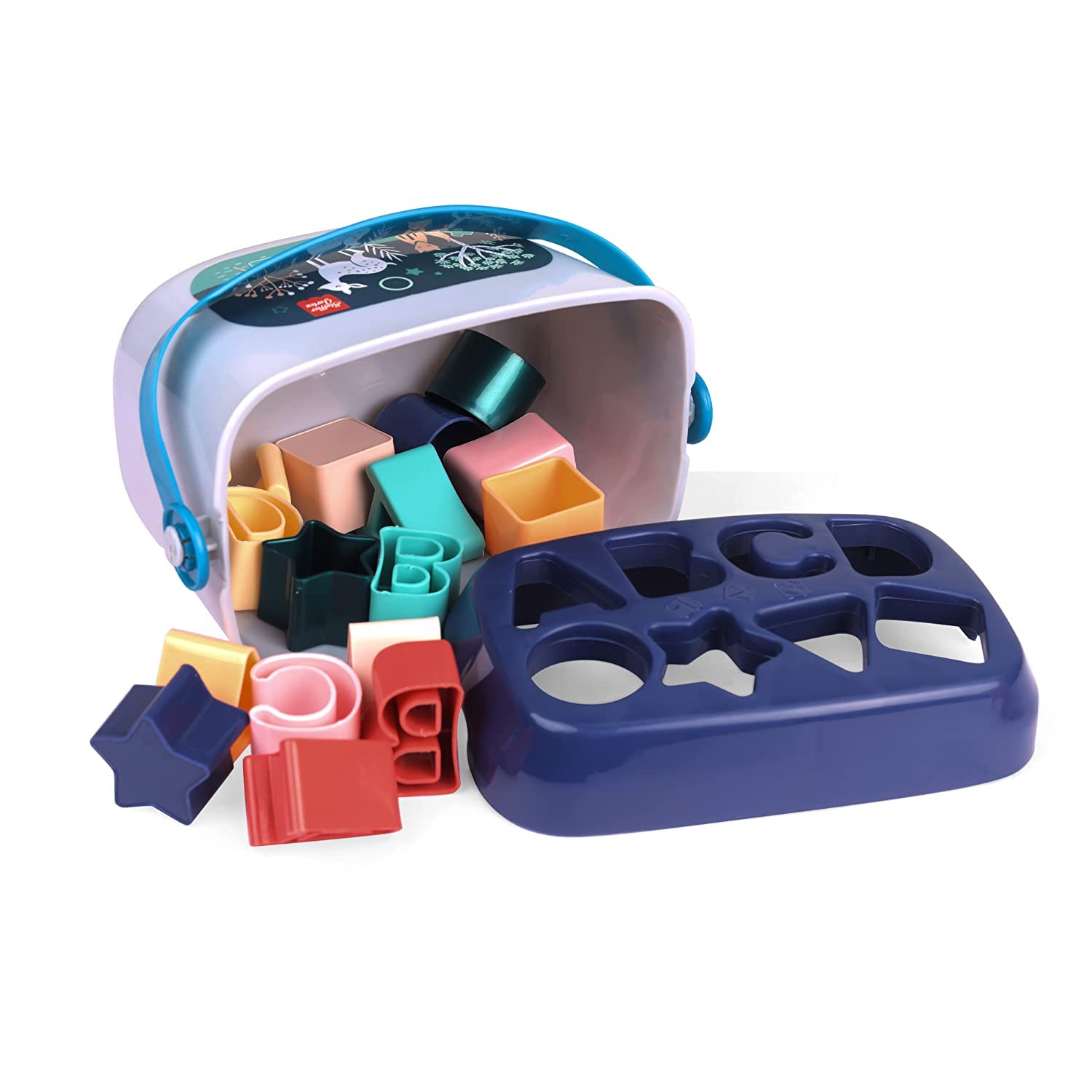 STOFFIER GARTEN Baby Firts Block Shape, Sorter, Colors, ABCD Shape Activity Toys for Baby and Toddler Toys for 1 Year Old