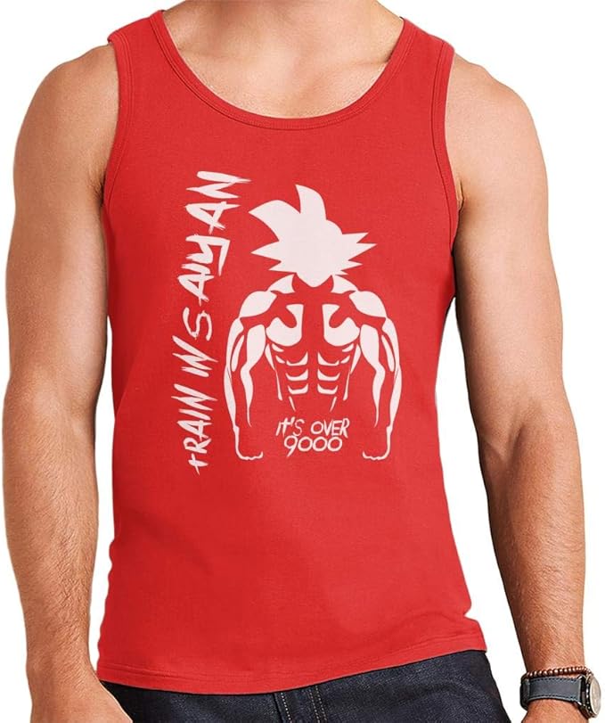 Dragon Ball Z Over 9000 Goku Men's Vest Amazon.co.uk Fashion