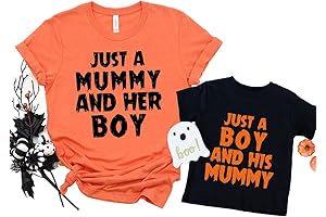 Just a Mummy Halloween Mommy and Me Shirts