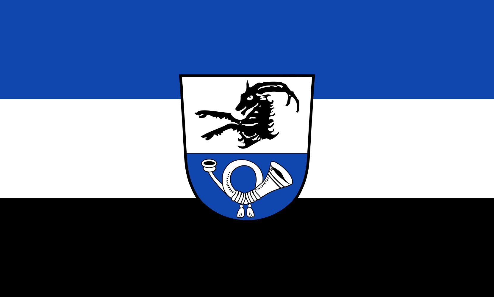 Drapeau paysage Steinhöring 1.35m² anti-usure pour pavoisement durable