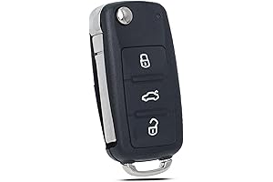 HU66 Flip Key Fob Remote Replacement 5K0837202AE Fits for Volkswagen Jetta Golf Passat