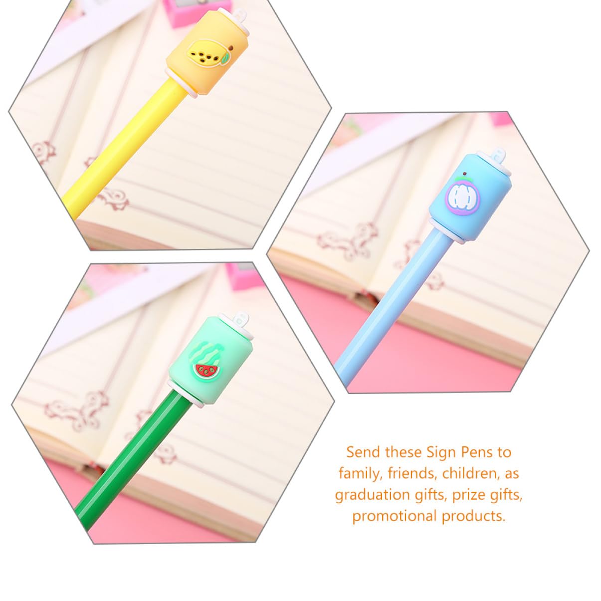 VILLCASE 4 Juegos Pluma De Gel Gel Bolígrafo De Punta Fina Bolígrafos De Dibujo Negro Bolígrafos Portátiles Bolígrafo Para Linda Pluma Recarga De Aguja 12 Piezas X 4