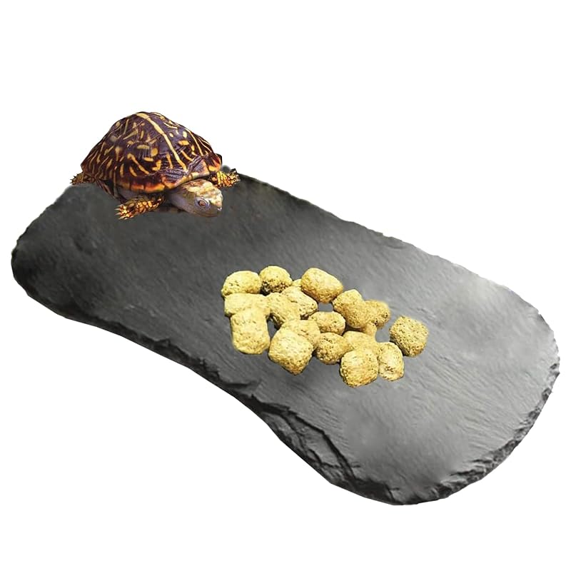 Plataforma de Aquecimento para Terrário em Pedra com Prato de Alimentação Tfwadmx 38,1 x 19,05 cm — 1 unidade