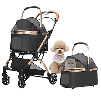 Amazon.co.jp: TidySpace ペットカート 4輪 猫 犬用 組み立て