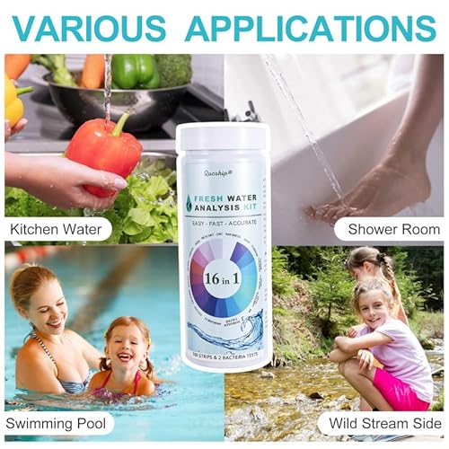 17 In 1 Water Test Kit With Tube And Dropper, Drinking Water Test Kit To Detect Hardness, Lead And E.coli, Etc, Accurate Water Testing Kits For Drinking Water For Tap And Well Water Tests - By Qucship #TOP2
