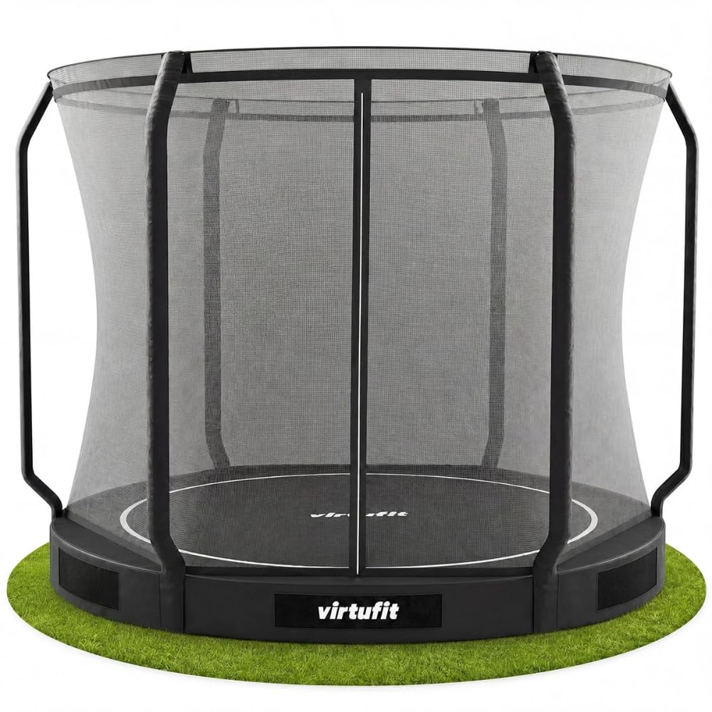 VirtuFit Trampolino Inground, 251 cm, con rete di sicurezza