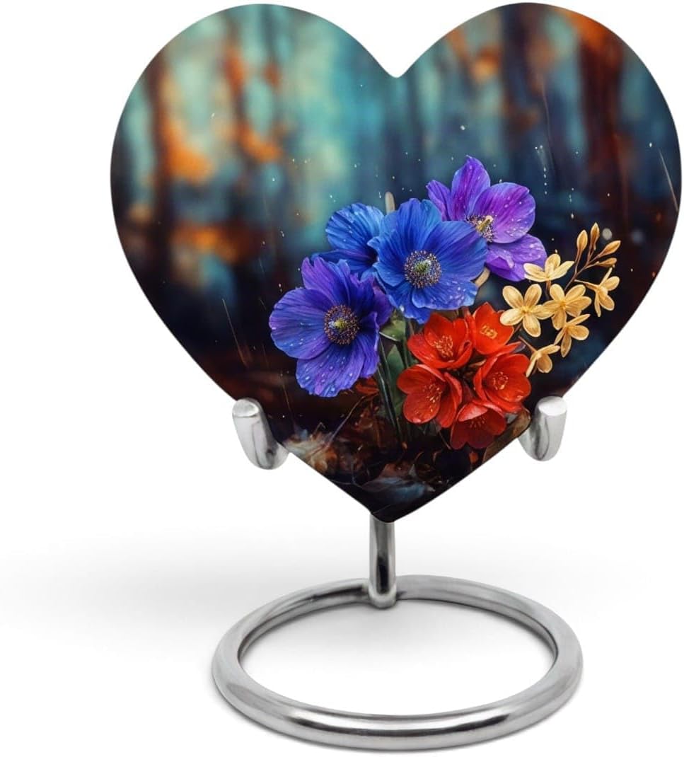 Heart Keepsake Urn 3inch for Human & Pet Ashes, Memorial Cremation Urn image 2