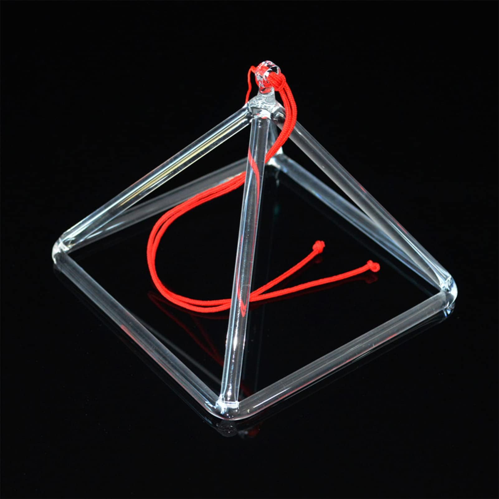 Amazon.com: Crystal Singing Pyramid Clear Quartz Triangle Healing ...
