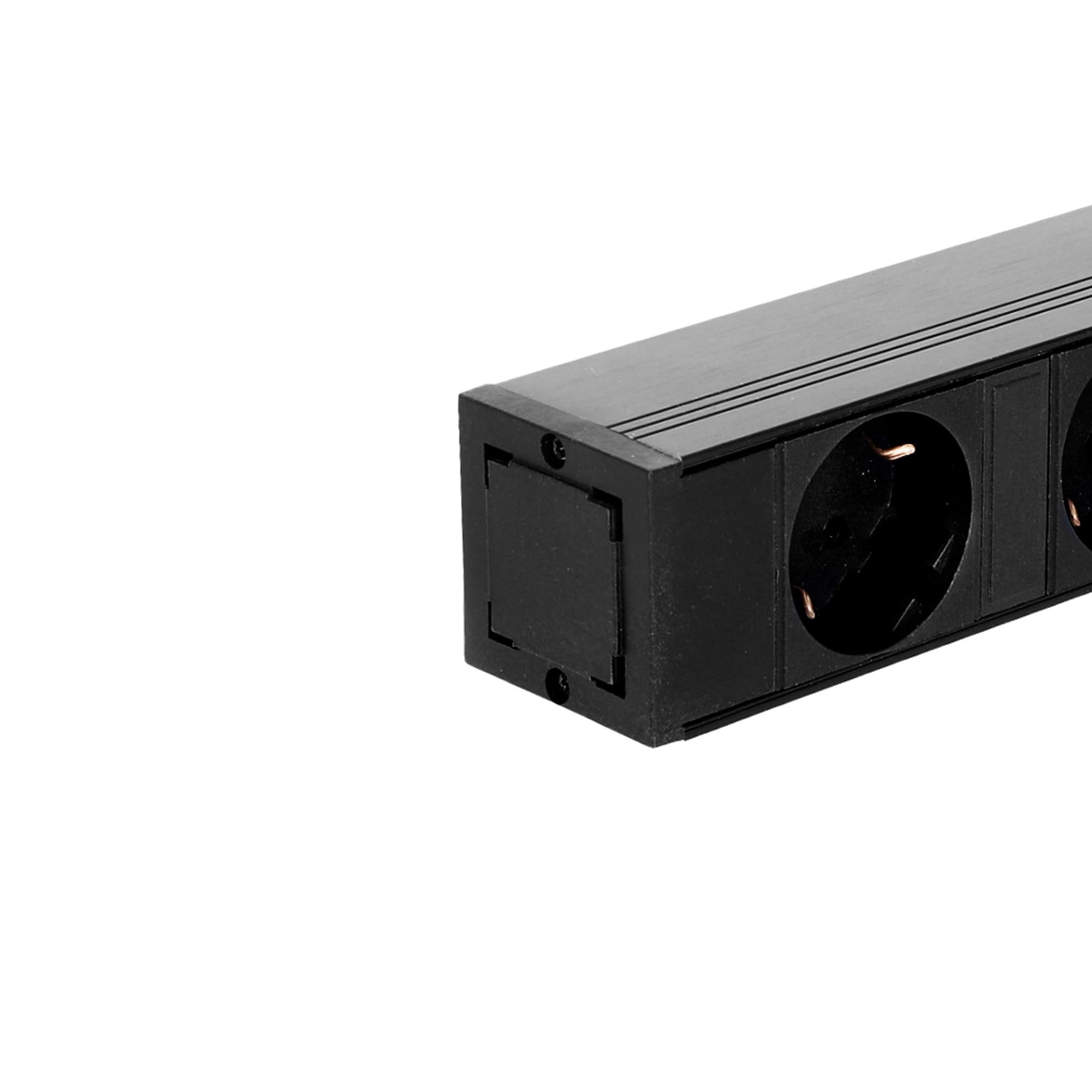 Adam Hall Cables 87470 - Base de Enchufes 4 Tomas Schuko