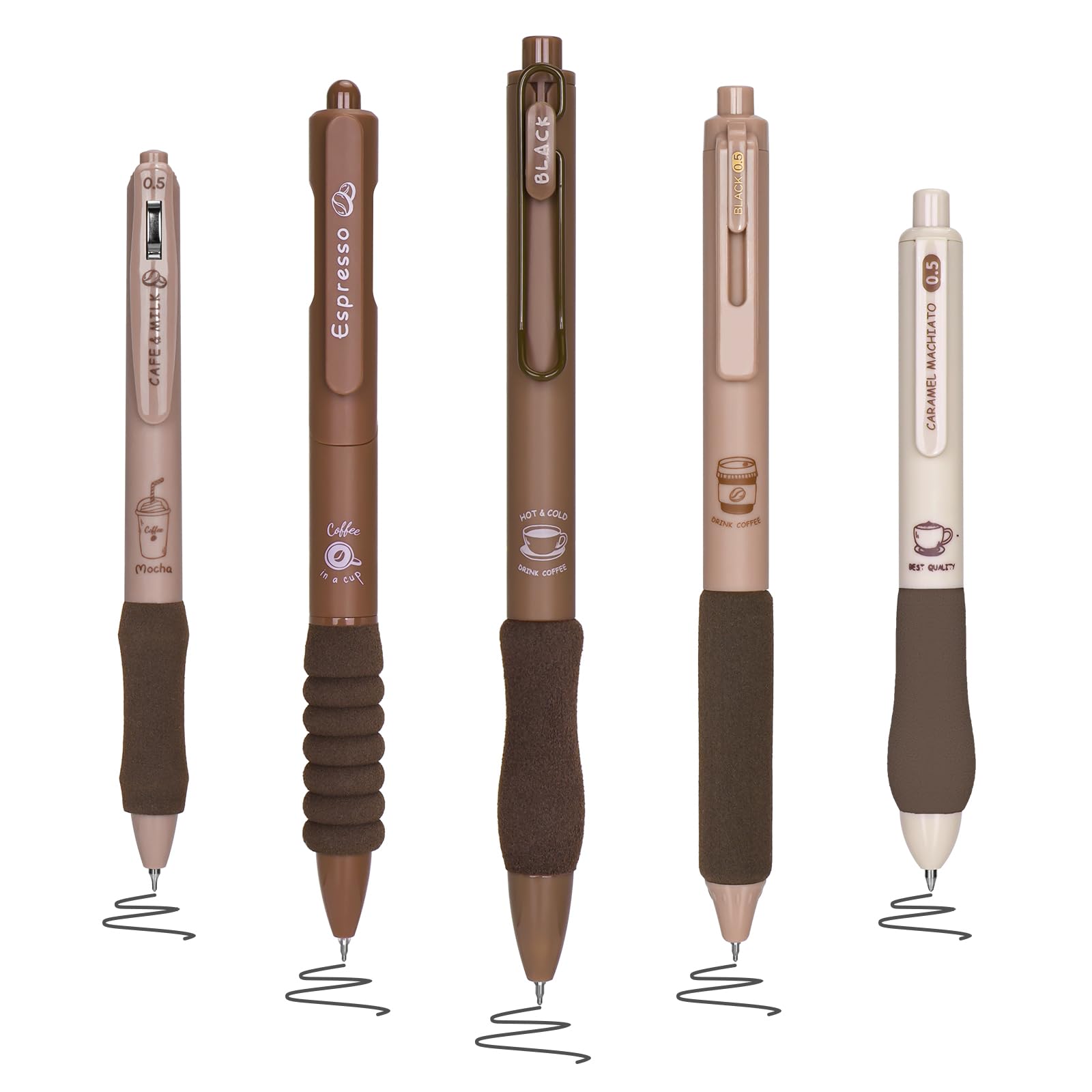 12 Penne A Sfera Gel OFFCUP 0.7mm - Rosse, Asciugatura Veloce, Corpo Trasparente, Ideali Per Scuola E Ufficio - Foto 4