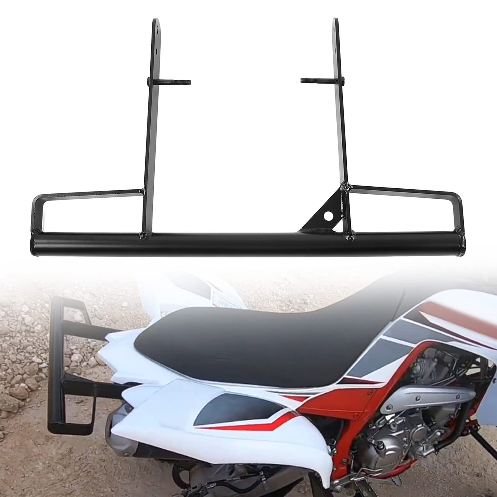 Barre de Pare-Chocs Arrière Metal Metal Back Back Safety Grab Bar pour 700R YFM700 2006‑2020