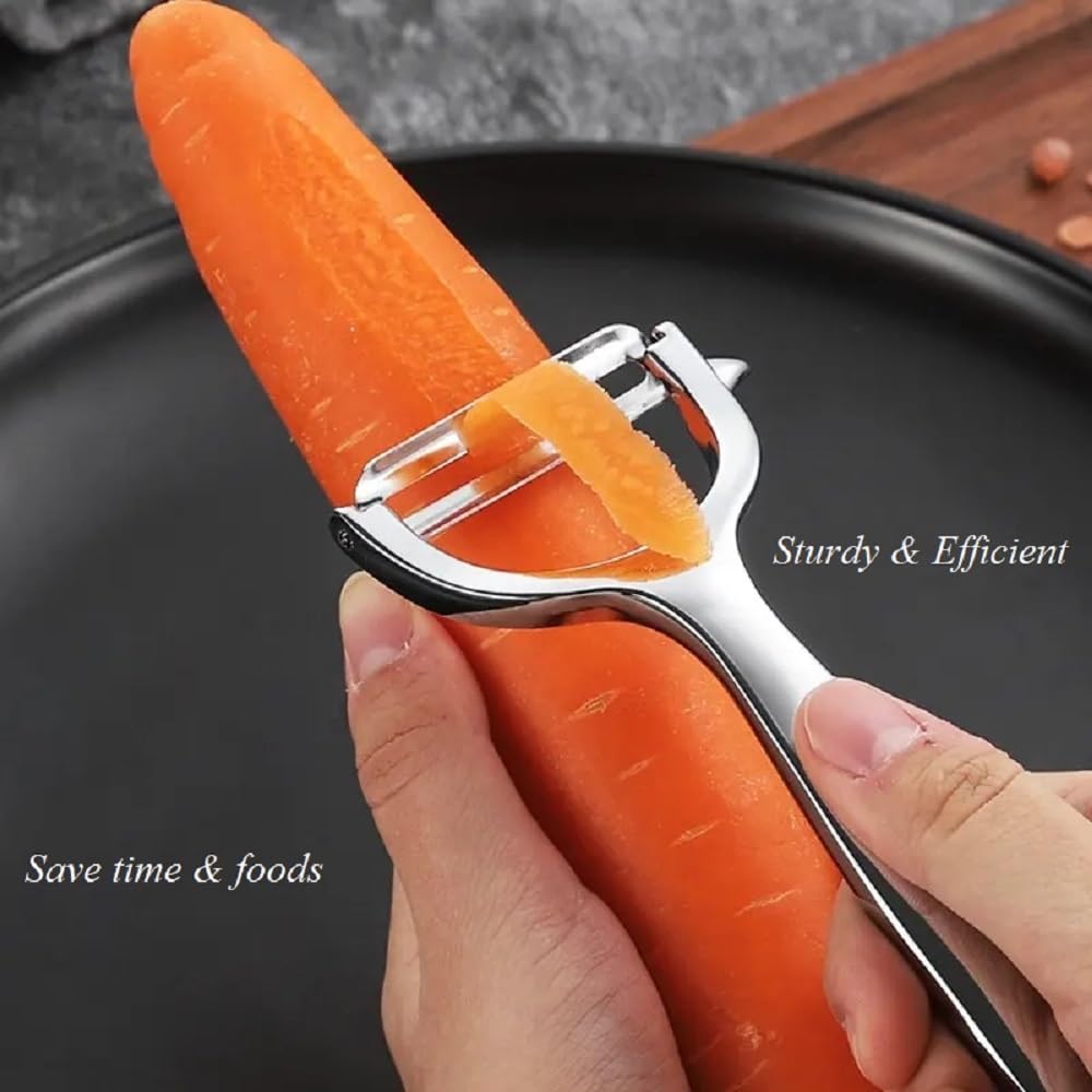 TSURUYA Gemüseschäler – Ultrascharf Mit Rotationsklinge, Ergonomischem Griff, Für Kartoffeln, Karotten & Obst